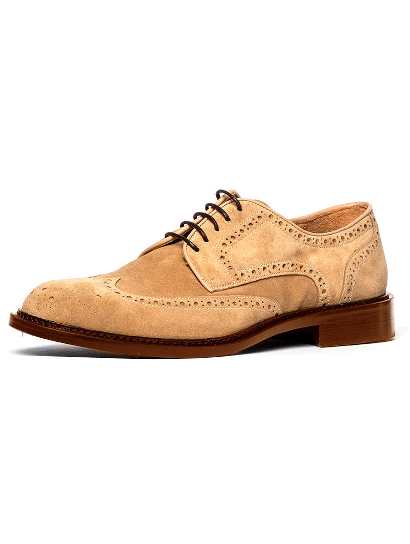ANDROMEDA LEATHER SHOES IN SAND