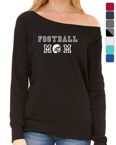 Football Mom Women's Sweatshirt Varsity Football Mother Cheerleader School