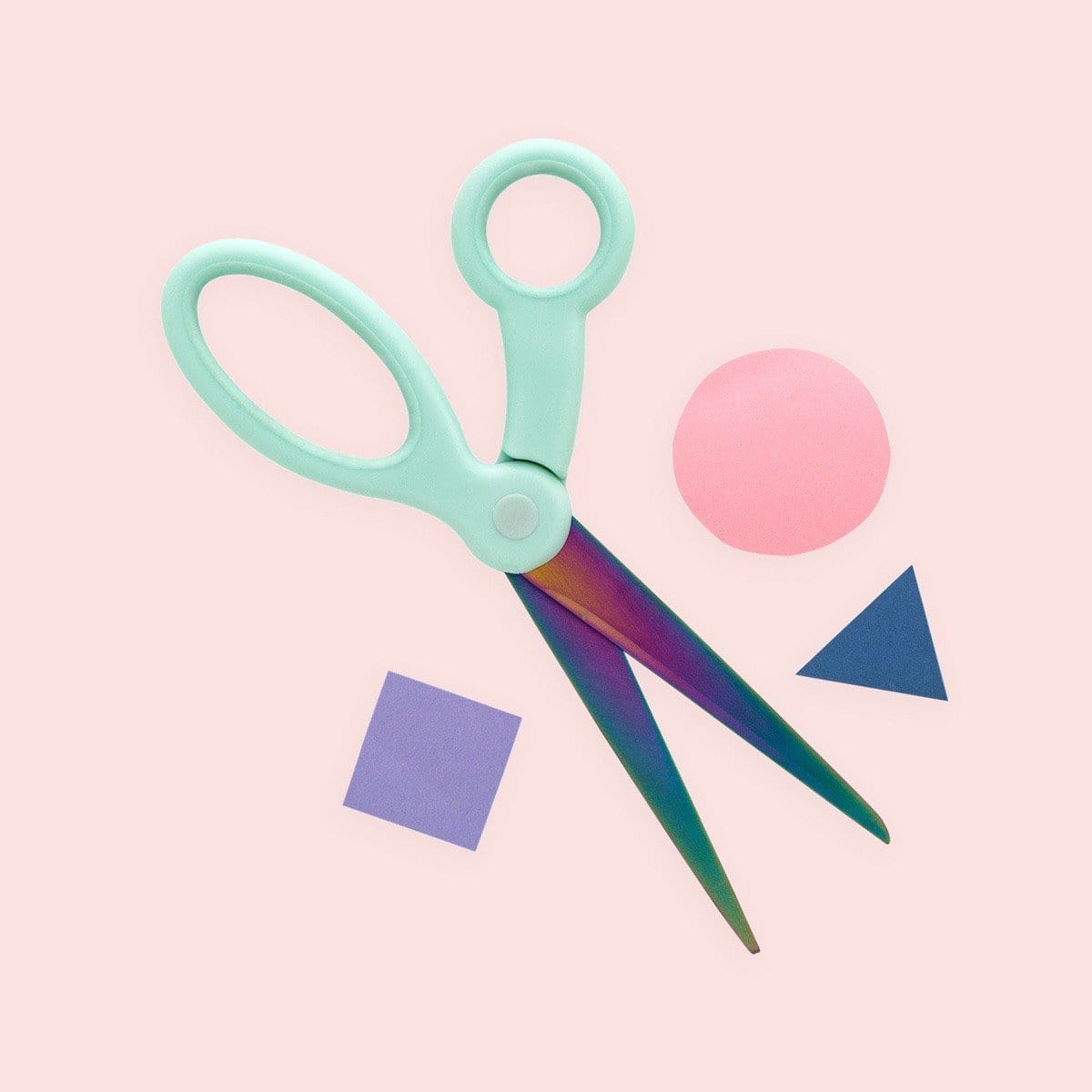 Scissors - Holographic Mint