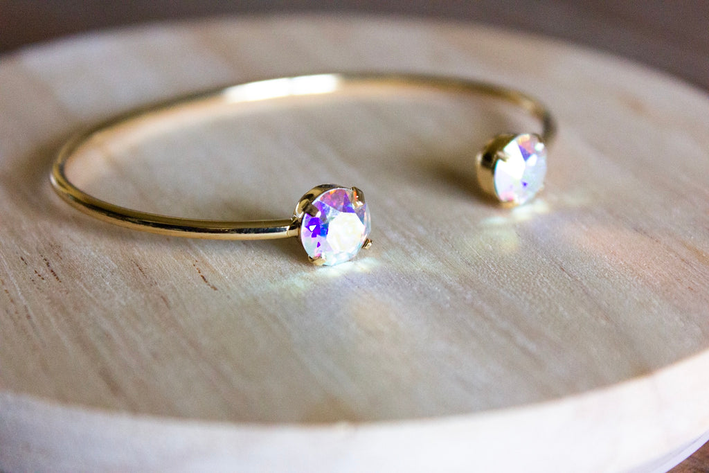 Crystal Aurora Swarovski Balance Bangle