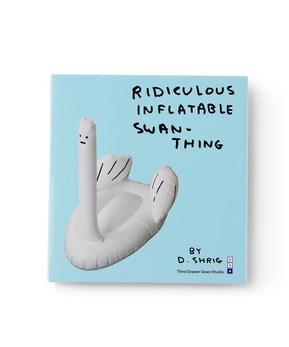 Ridiculous Inflatable Swan-Thing x David Shrigley Plastic Third Drawer Down Studio