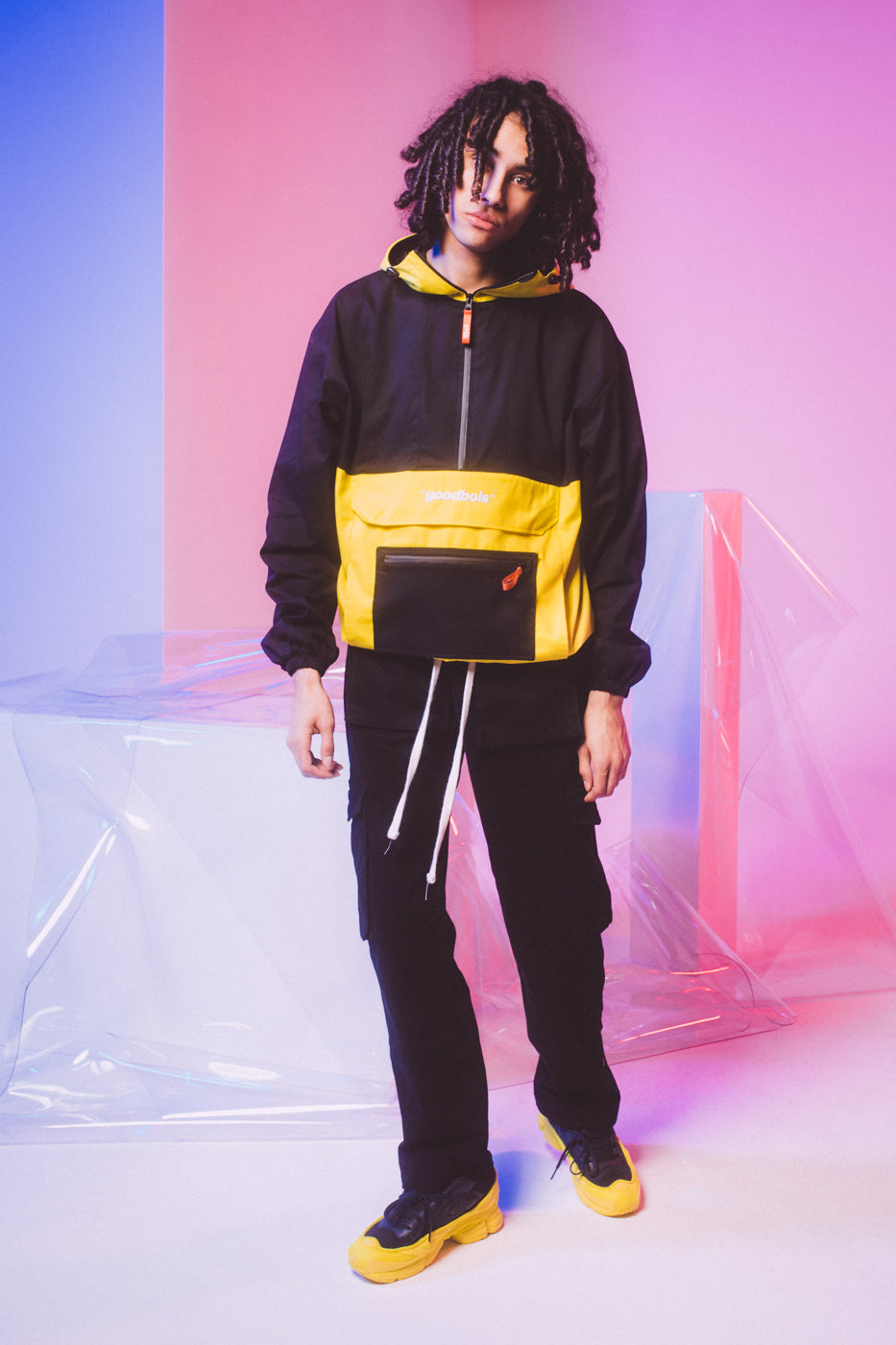 UNITED DOUBLE POCKET ANORAK BLK