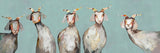 5 Goats on Soft Blue - Giclée Print