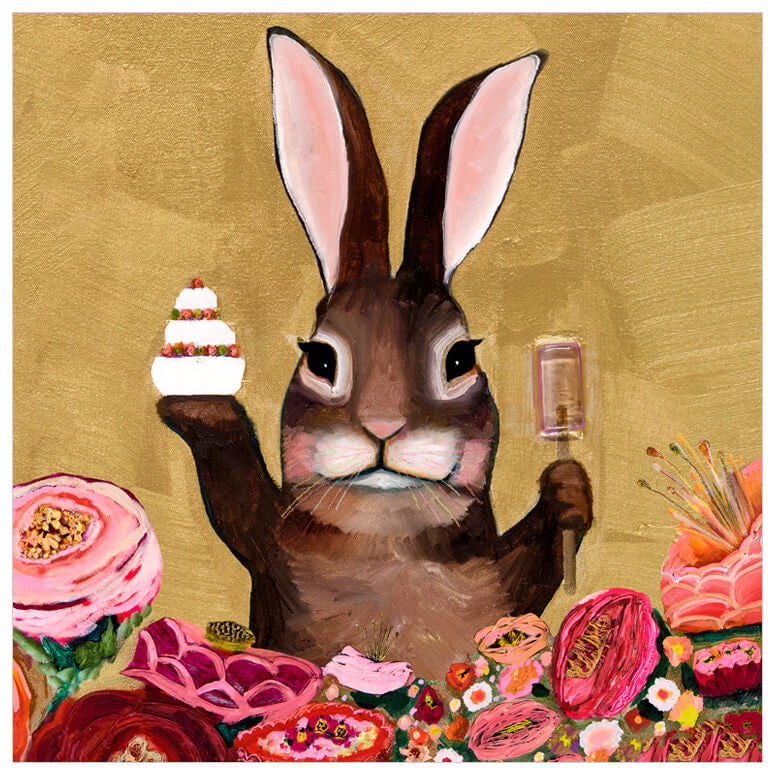 Bunny With Sweets - Giclée Print