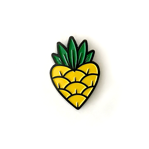 Pineapple Heart Enamel Pin Pineapple Heart Enamel Pin