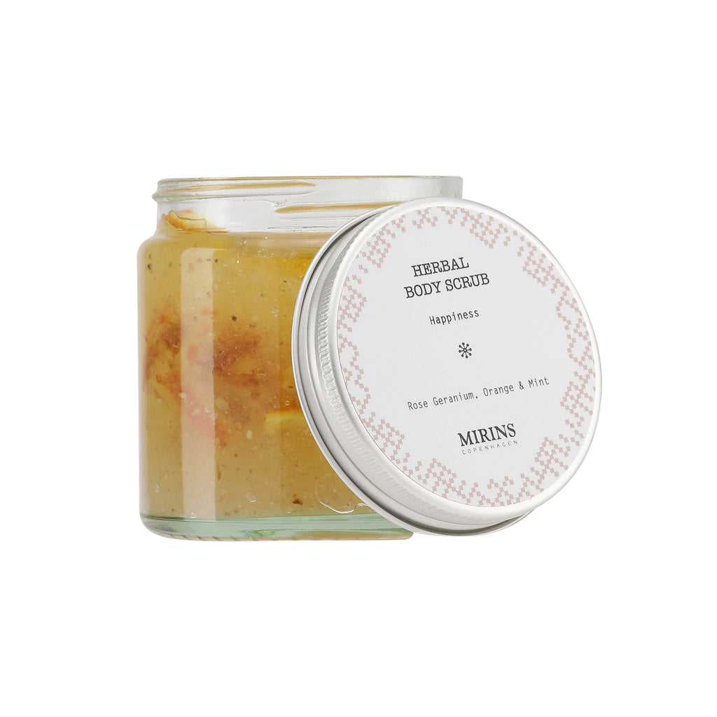Body Scrub - Happiness - Rose Geranium, Orange & Mint