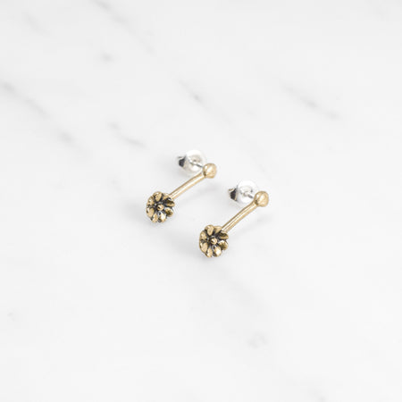Aster drop earring - brass