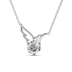 Destiny Jewellery Dove Necklace and Earring set embellished with Swarovski crystals