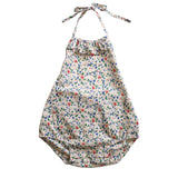 ruffle bum romper - señorita floral