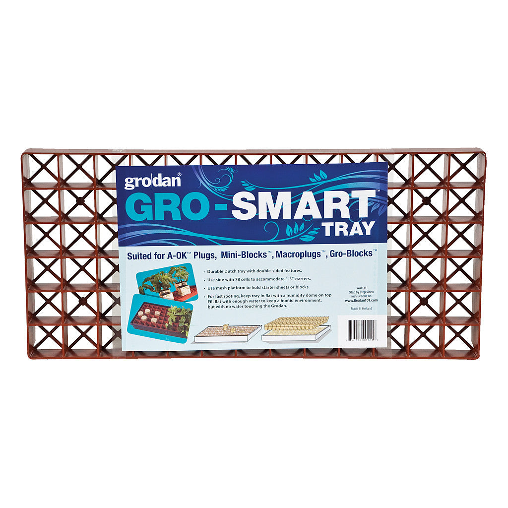 Gro-Smart Tray Terracotta Grodan - Pacific Coast Hydroponics Los Angeles
