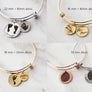 Actual Paw Print Expandable Bangle