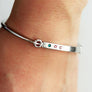Swing Top Birthstone Bangle Bracelet