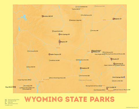 wyoming state parks list map