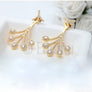 Yellow Gold Plated Earrings - Enumu
