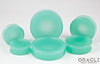 Mint Opalite Concave Solid Double Flare Plugs