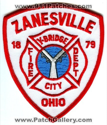 Zanesville Fire Department Patch Ohio OH