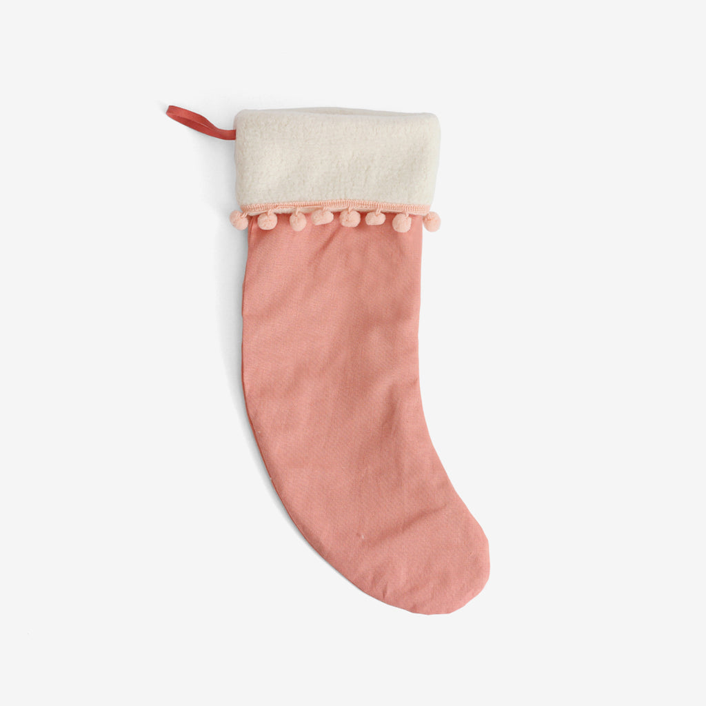 Baby's First Stocking - Papaya Linen