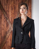Frilly Edged Black Blazer