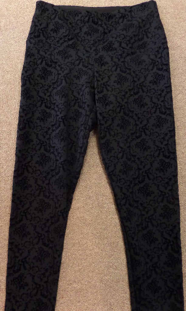 Lysse Black Flocked Shaper Leggings