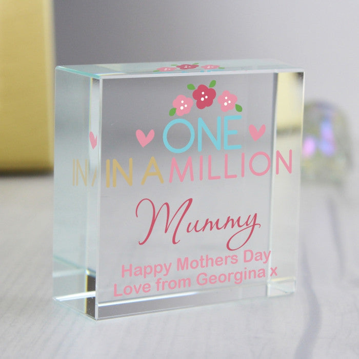 Personalised 'One in a Million' Medium Crystal Token