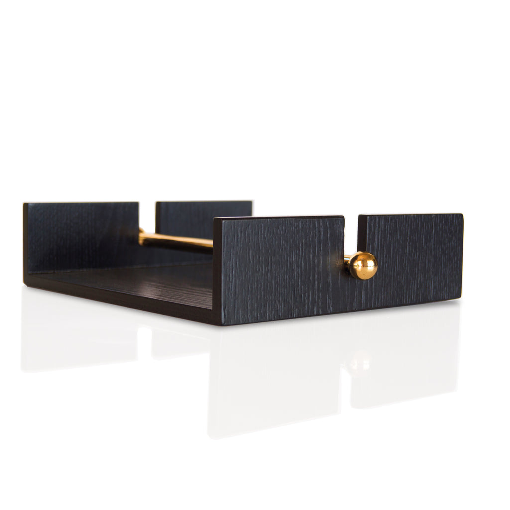 Nel Lusso Tokyo Napkin Holder with brass retainer