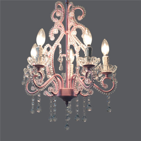 Vintage Retro Black Iron Chandelier PL495