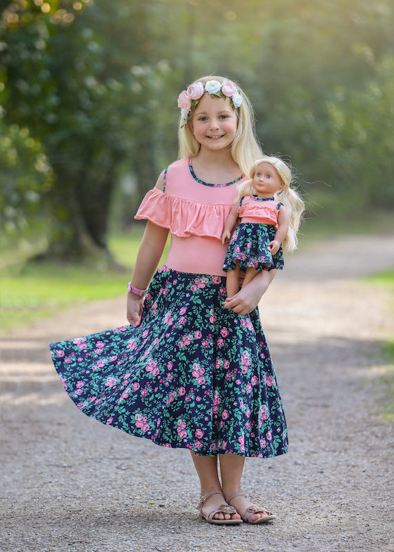 Sunny dress - Bouquet of Roses size 4, 6, 8, 10