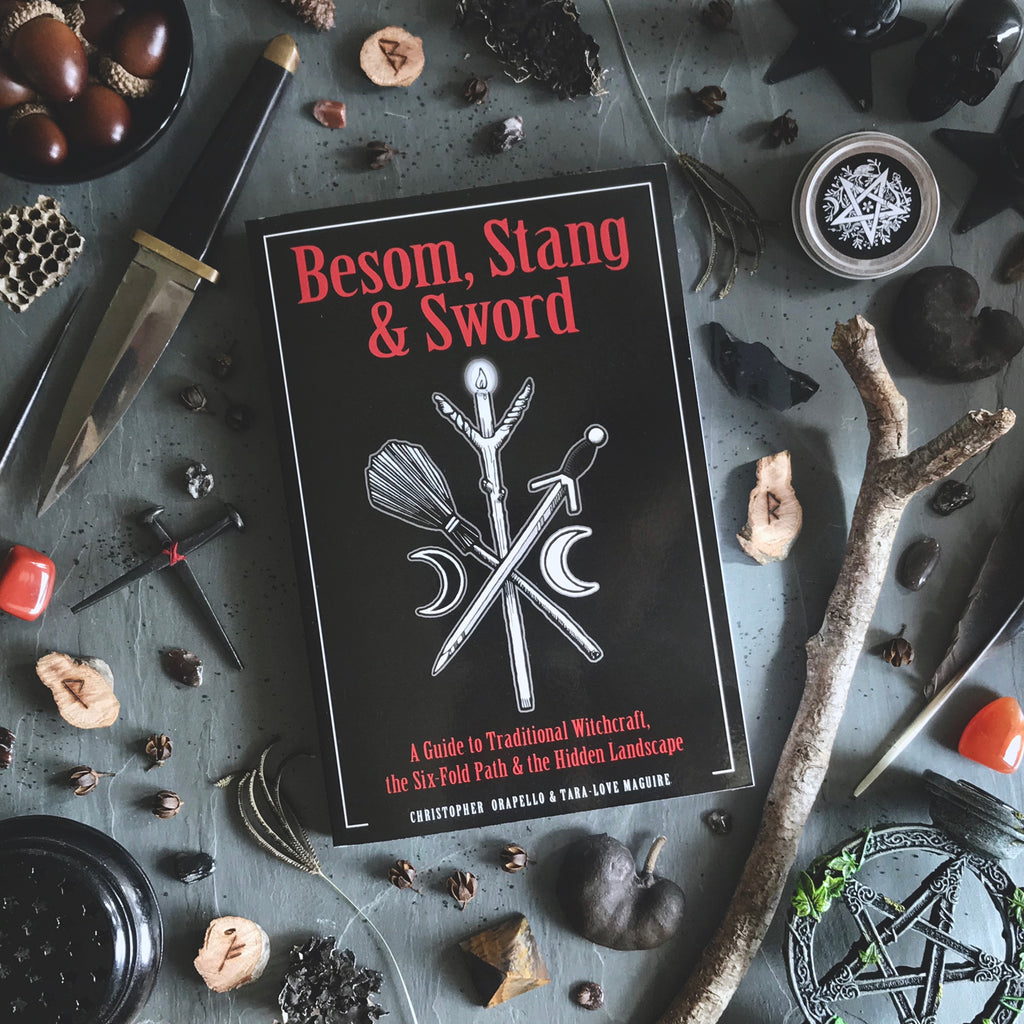 Besom, Stang & Sword A Guide to Traditional Witchcraft, the Six-Fold Path & the Hidden Landscape by Chris Orapello and Tara Love Maguire - Weiser Books - Sabbat Box