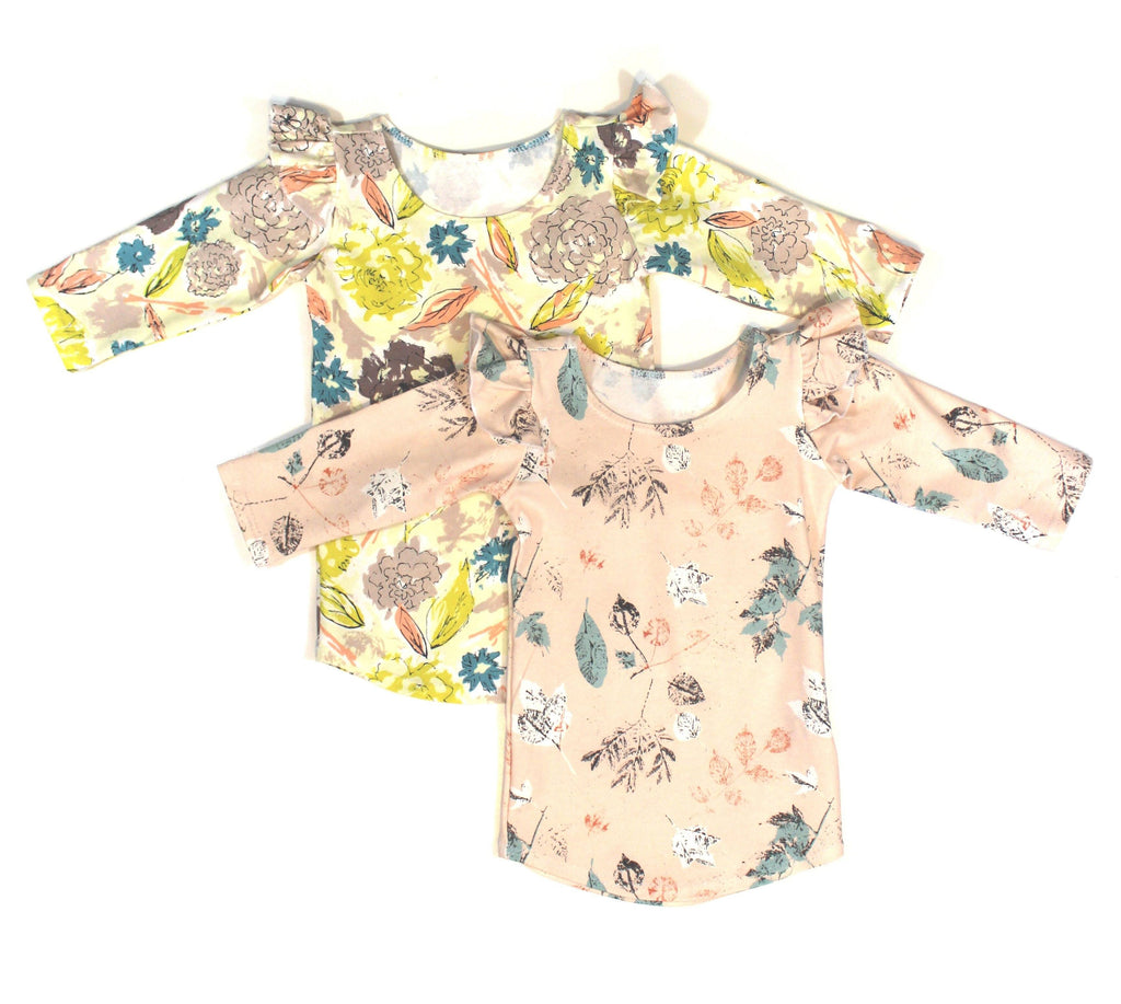 Girls floral long sleeve top - 5 options