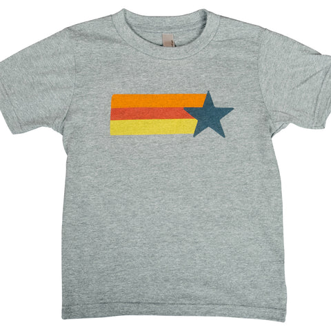 Retro Astros T-Shirt - Heather Grey