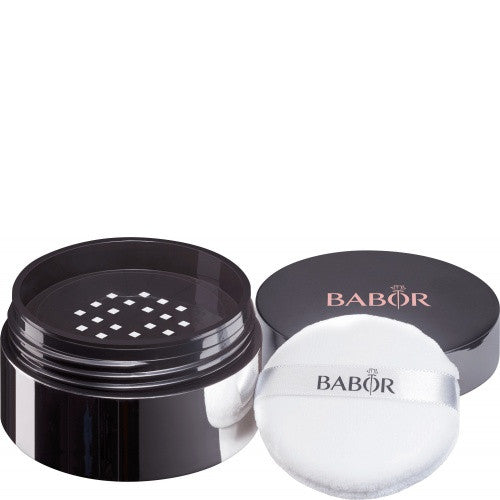 Babor Camouflage Fixing Powder. Transparent løst pudder som fikserer camouflage concealer.