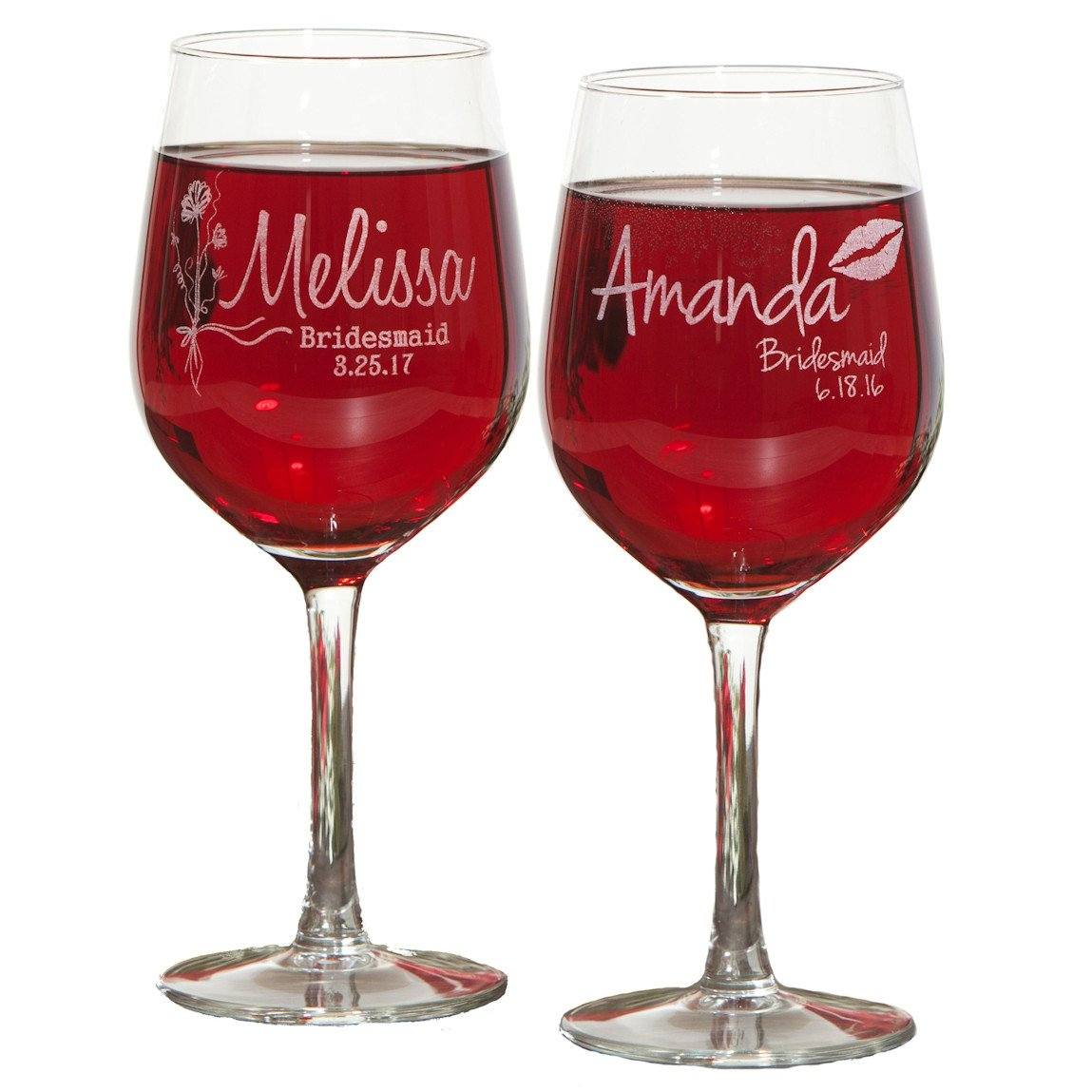 Bridesmaid Glassware