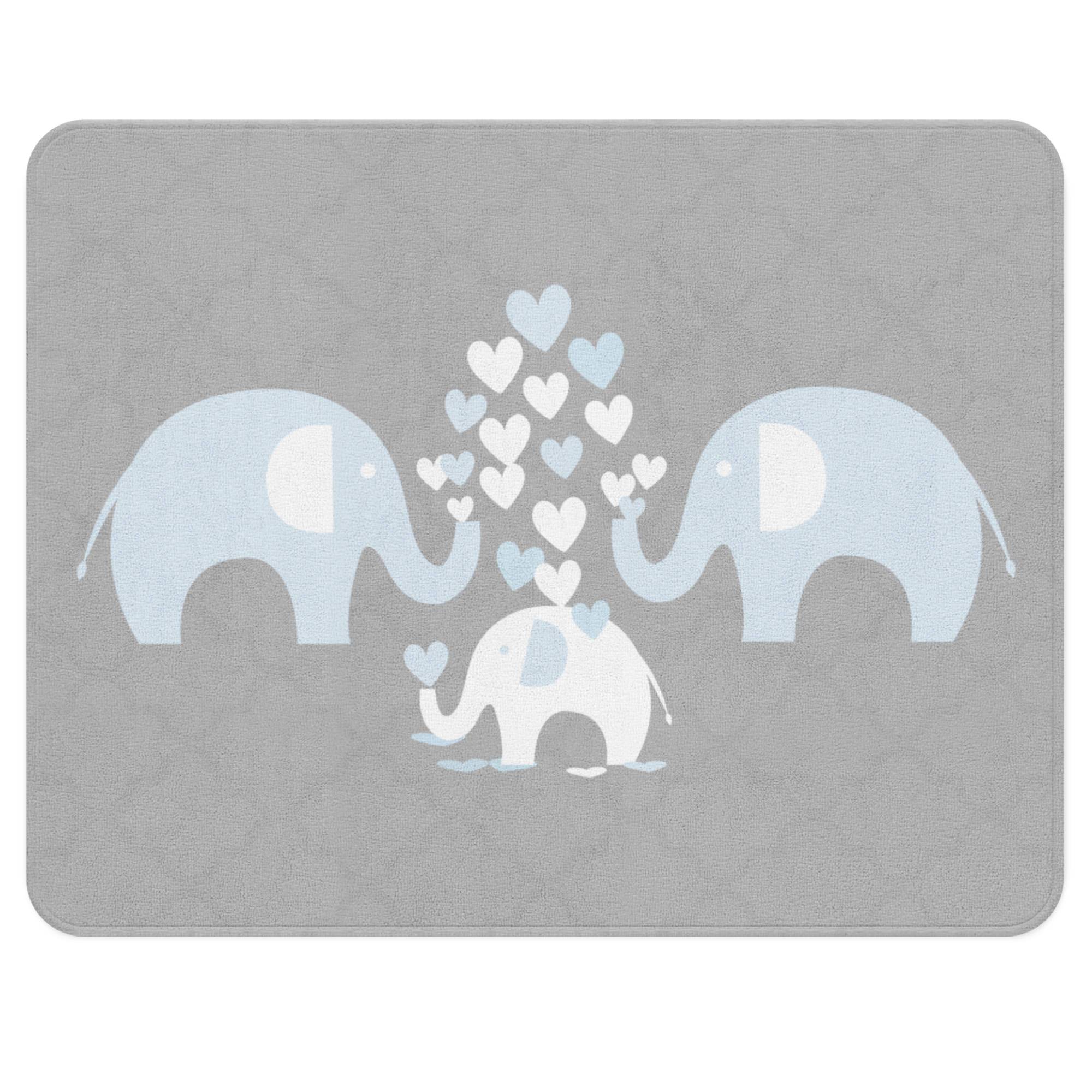 EllieFUN- Elephant Nursery Rug, Animal Rug, Granddaughter Gift