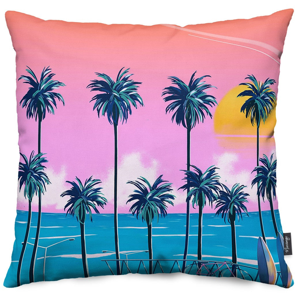 Sunset Lovers Throw Pillow