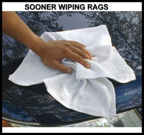 110 ($2.15) BRAND NEW 16X19 HEAVY PRE WASHED HEMMED EDGE WHITE COTTON TOWELS