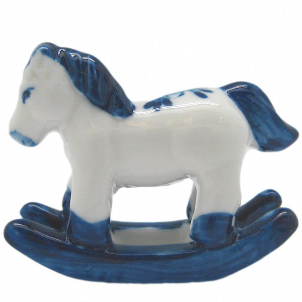 Porcelain Porcelain Delft Rocking Horse