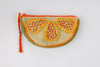 FELTED WOOL GRAPEFRUIT COIN PURSE