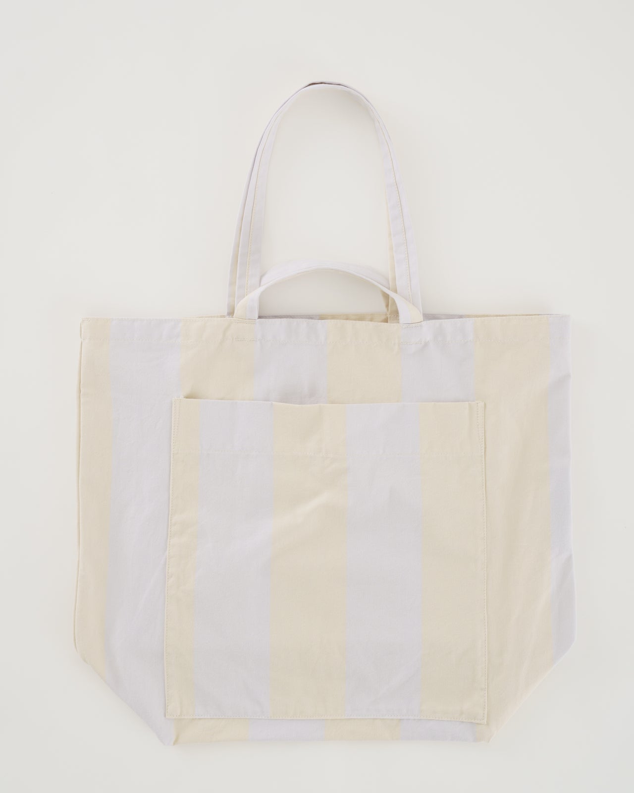 Giant Pocket Tote - Buttermilk Stripe