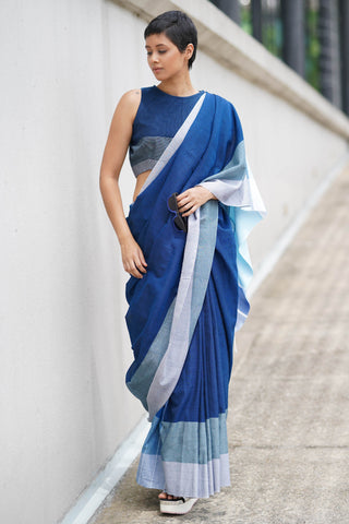 Urban Drape Heavenly Blue Saree