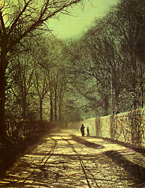 John Atkinson Grimshaw-Tree Shadows On The Park