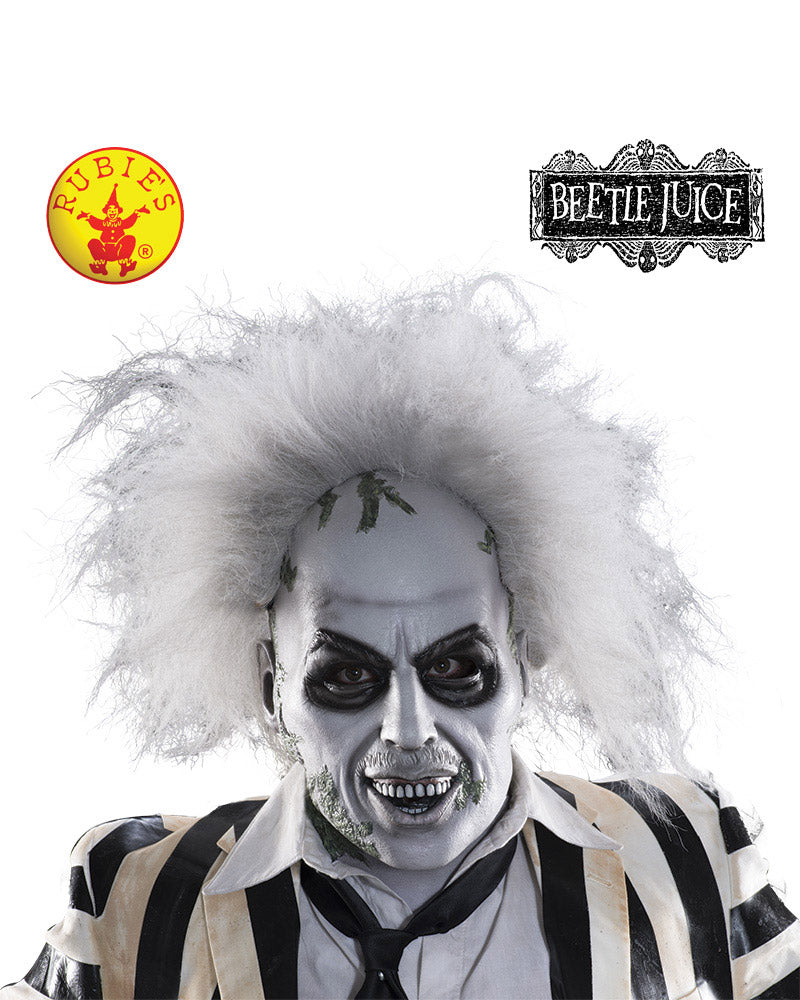 Beeetlejuice Overhead Mask W/Hair - Red Top Box