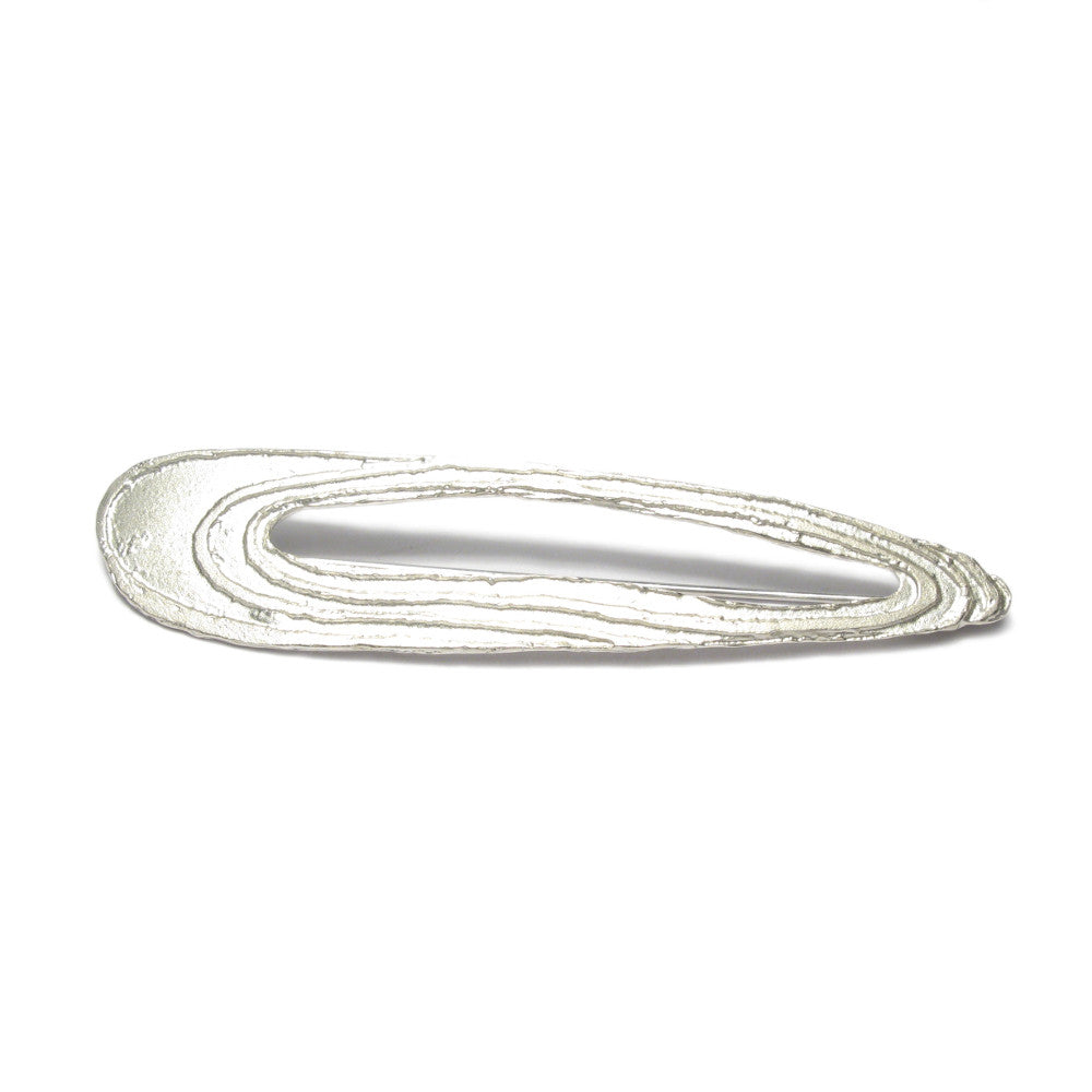 Diana Porter Jewellery contemporary etched silver brooch