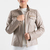 Moon Light - Leather Jacket (Mushroom Gray)