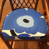 Vintage Rattan Stools with Marrimekko Upholstered Seat - touchGOODS