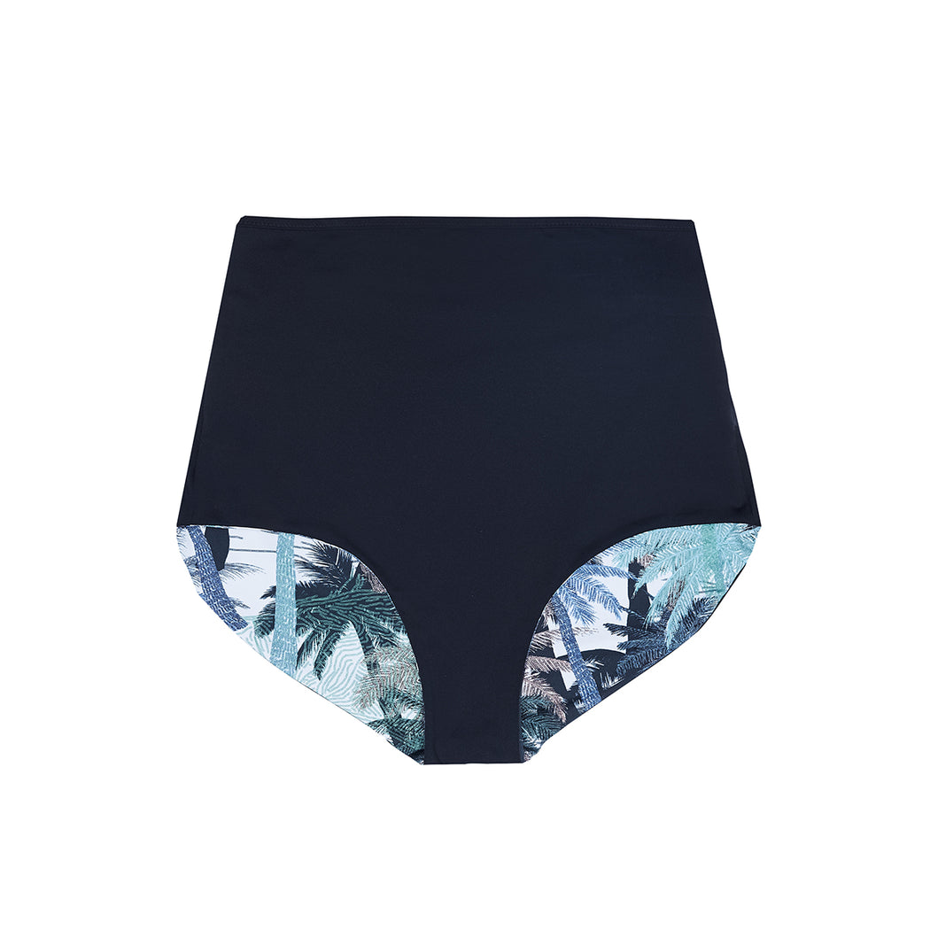 HIGHWAIST SHORTS „palmeras-black“