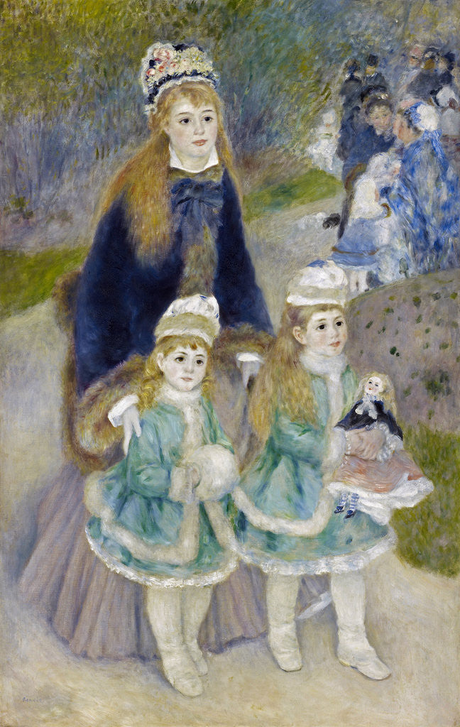 Detail of Mother and Children (La Promenade) by Pierre-Auguste Renoir
