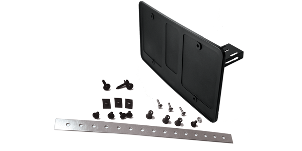 Manual Hide Away / Flip Out Front License Plate Bumper Bracket