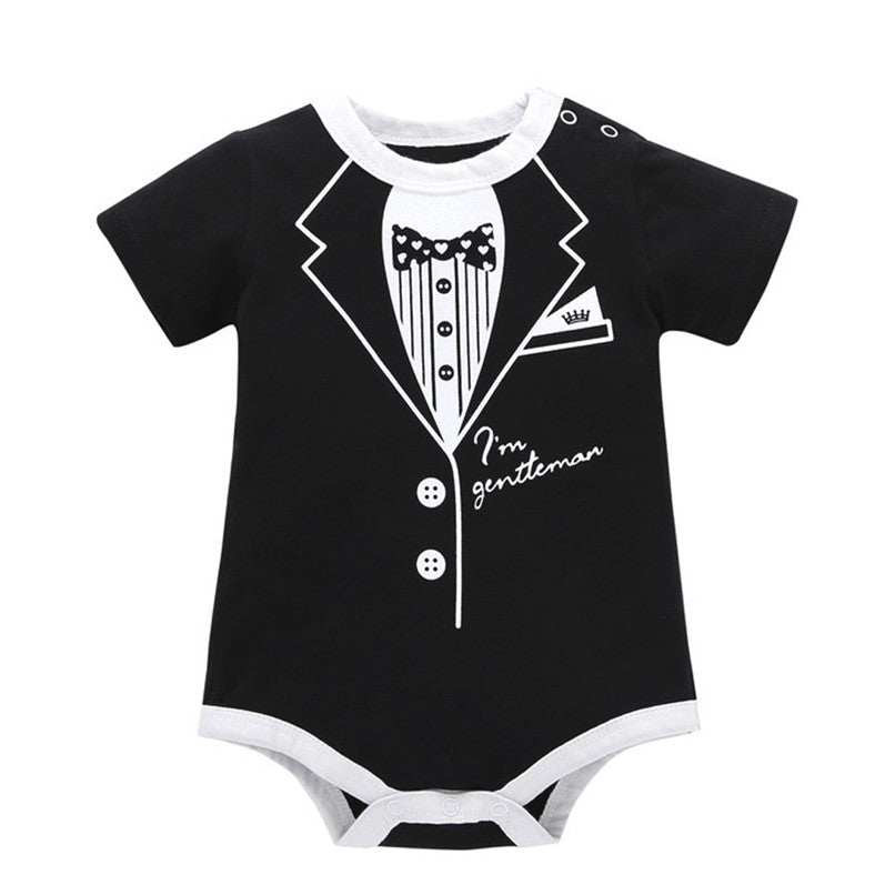 Baby Boys Tuxedo Onesie