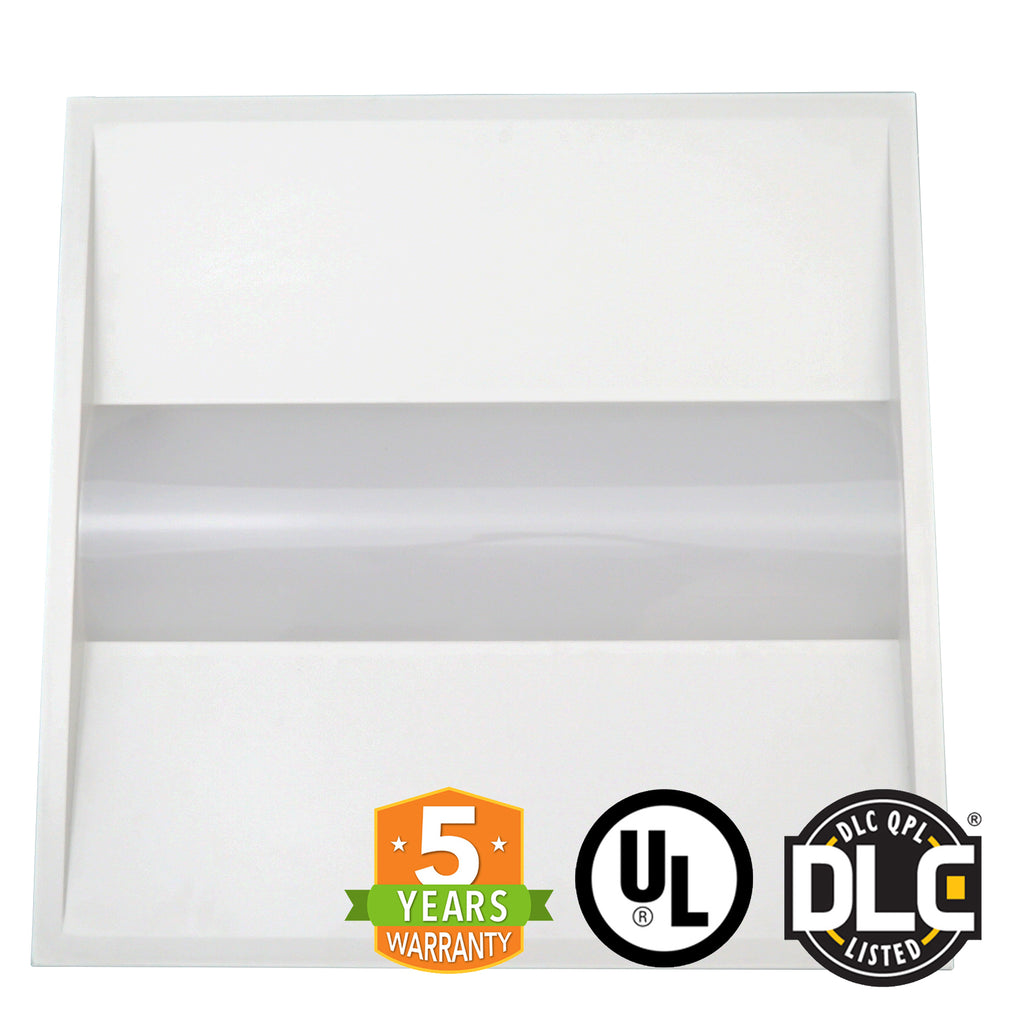 2' X 2' LED Troffer - 40W - Dimmable - Center Baskets Fixture - (UL + DLC) *Buy By The Box Promo* - Green Light Depot