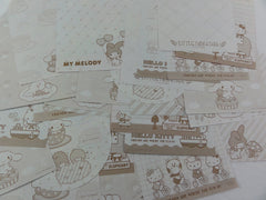 Sanrio Hello Kitty Little Twin Stars My Melody Cinnamoroll Memo Note Paper Set - stationery writing